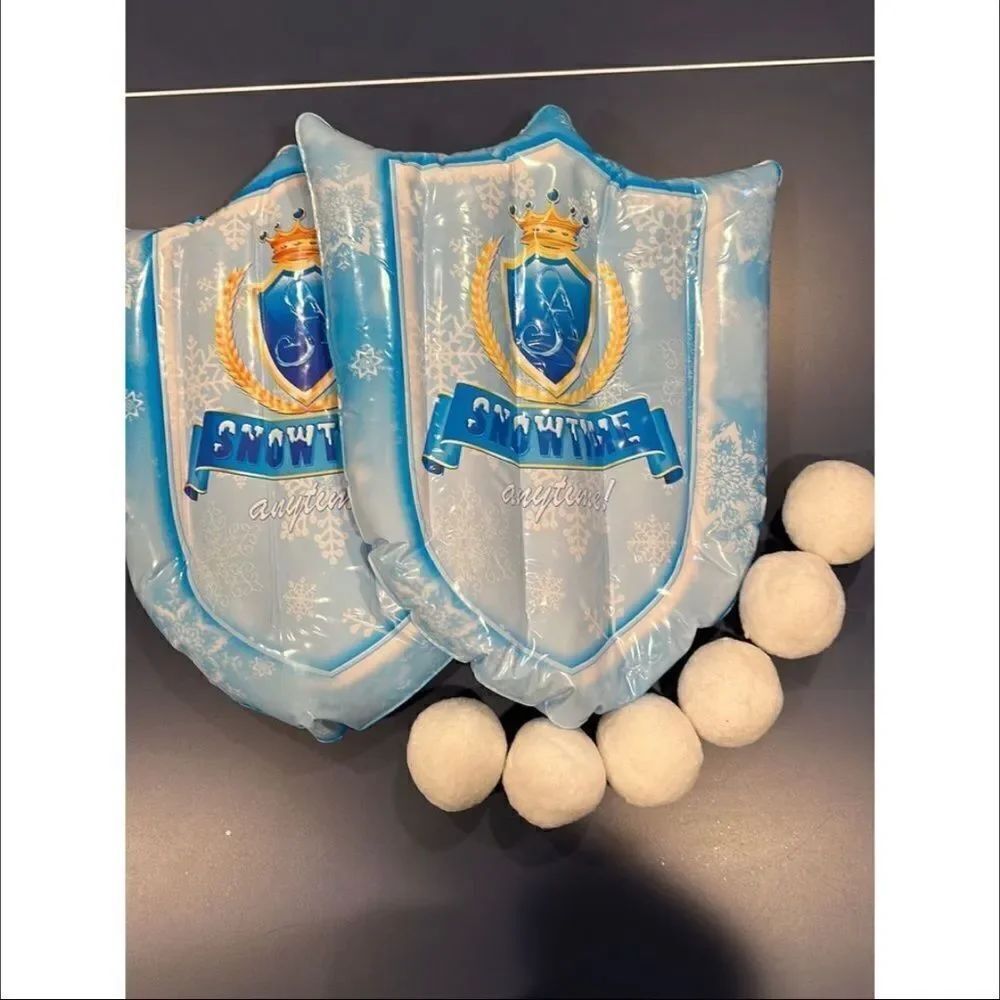SNOWTIME ANYTIME SNOWBALLS AND SHIELD INDOOR SNOWBALL FIGHT GAME